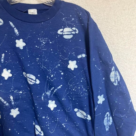 Women's Blue and Navy Sweatshirt - Picture 4 of 7